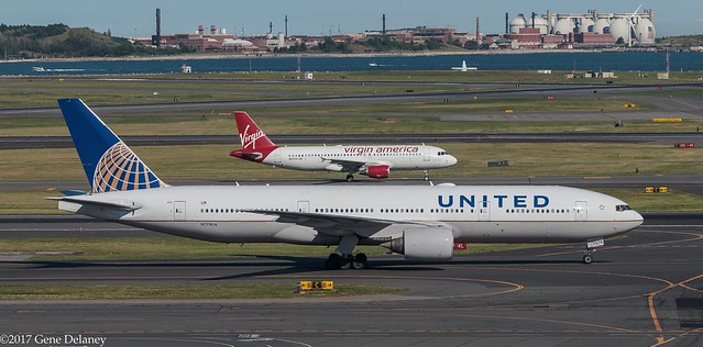 United Airlines, N778UA, 1996 Boeing B777-222, MSN 26940, LN 34, FN 2478, Virgin America, N854VA, 2012 Airbus A320-214, MSN 5058, FN 854, 