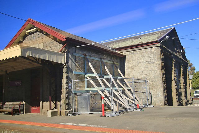 Kyneton Station repairs - on the way to Castlemaine