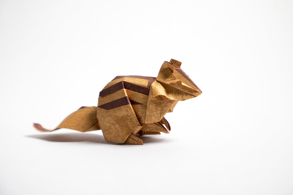 Chipmunk | created by Gen Hagiwara from a double tissue foil… | Flickr