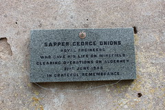 Memorial to Sapper George Onions