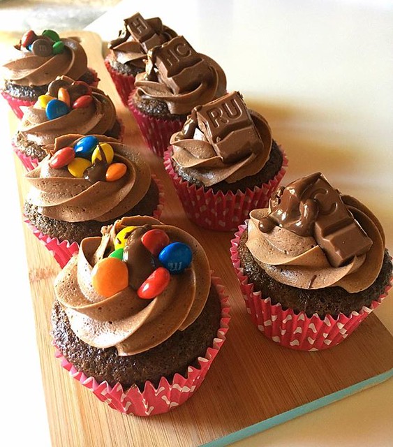 Chocolate Cupcakes m&m's e Crunch 🍫🍫