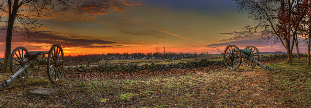 Gettysburg: Gettysburg sunrise panorama