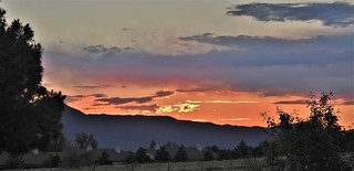 Sunset over Northgate Trails, Colorado Springs