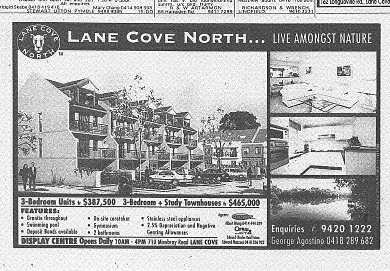 Lane Cove North June 5 1999 SMH 11RE