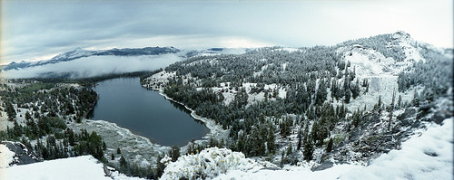 redlake sierra mountains snow film 35mm horizon panorama