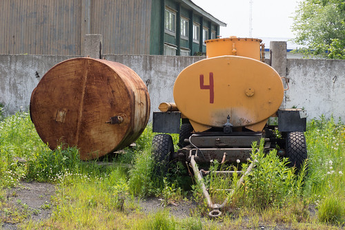 russia sakhalin fuel barrel rust
