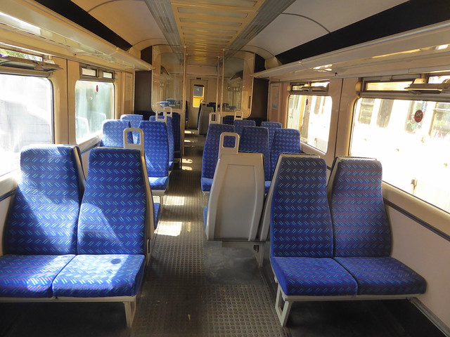 Class 457 DMSO 67300 from unit 457001  interior at Coventry Electric Railway Museum