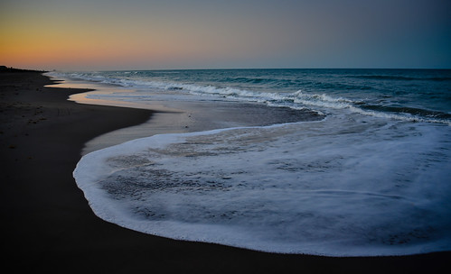 melbournebeach florida unitedstates us sunset beach atlantic ocean melbourne fl fla america american usa water dusk evening