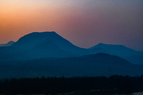 blue columbiarivergorge haze mountains oregon smokeysky summer sunset