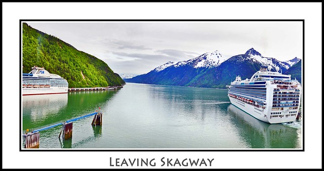 Ruby Princess leaves Skagway, Alaska