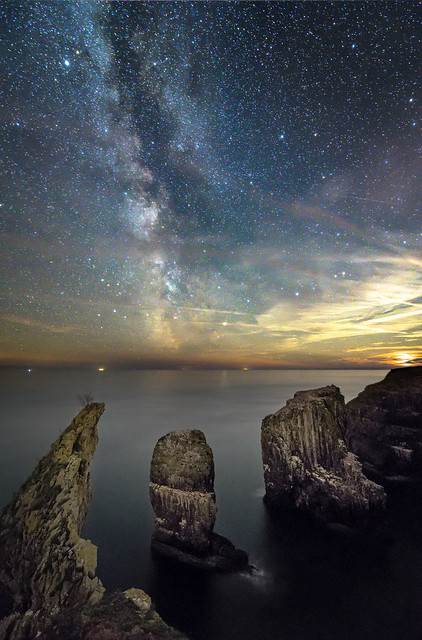 The Moon Sets to allow the Milky Way to Shine