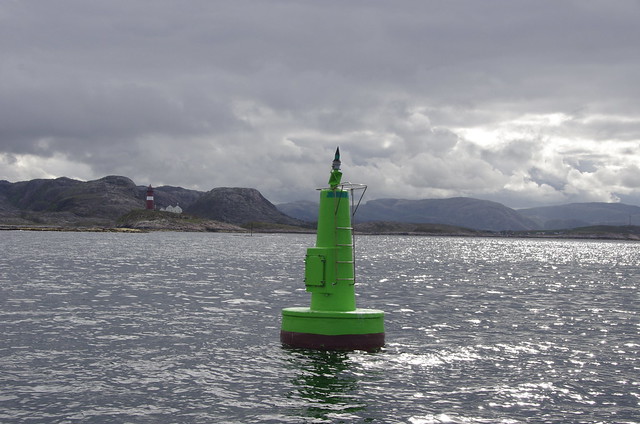 Buholmråsa Lighthouse and navigational buoy