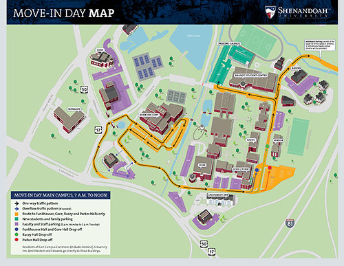 Just one more reminder.....2017 Move-In Day map