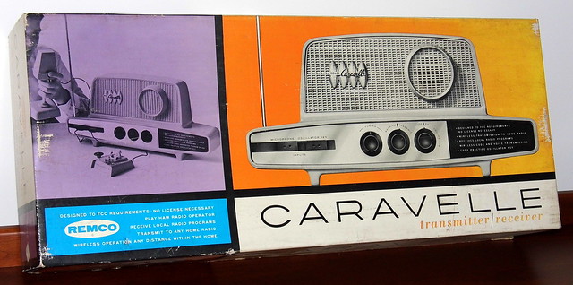 Vintage Remco Caravelle Transmitter-Receiver, Style 120, AM Band, 3 Transistors, Made In USA, Circa 1962