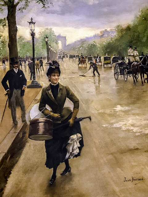 'Fashionable Woman on the Champs-Elysees'