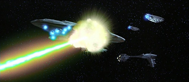 Rebel Fleet fired on by the Death Star II