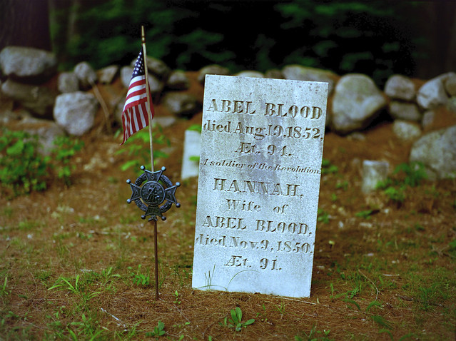 Abel Blood, “A soldier of the revolution” - Graveyard, Goshen, NH