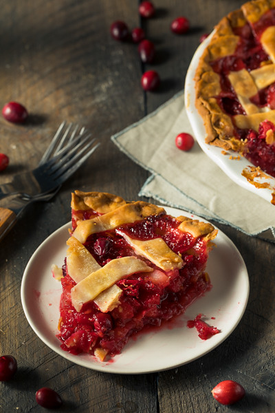 Sweet Homemade Cranberry and pear Pie