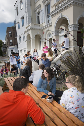 Twin Group - Eastbourne - Socialising outdoors
