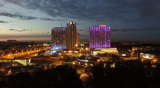 Izmailovo hotel complex drone