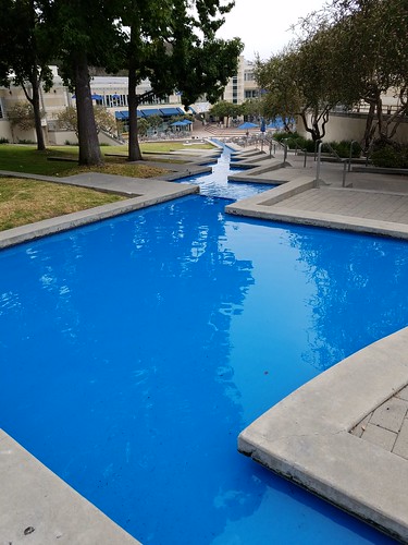 Water Feature in Blue on UCSD Campus