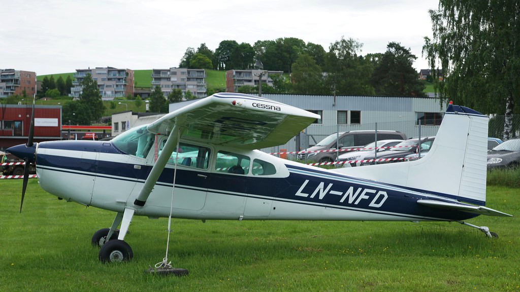 Cessna A185F Skywagon LN-NFD at Kjeller