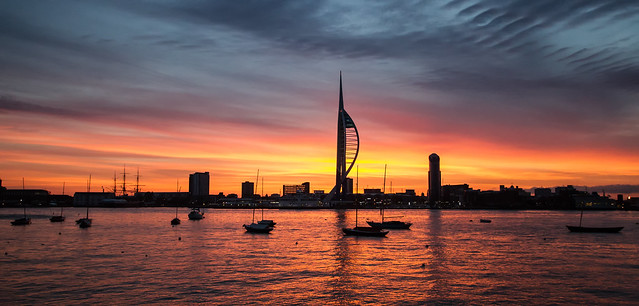 Sunrise over Portsmouth