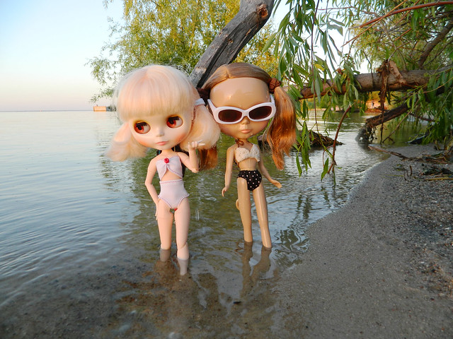 Alice and Phoebe went swimming,