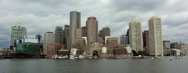 Boston skyline from the Harbor