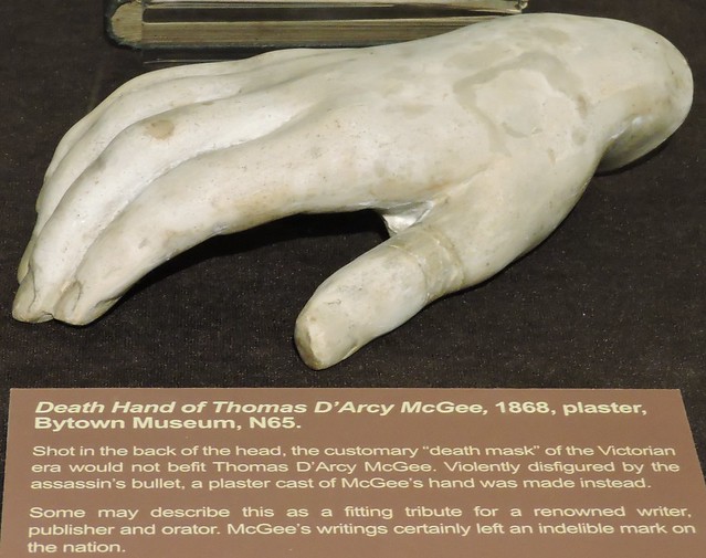 Cast of the right hand of Thomas D'Arcy McGee after his assassination