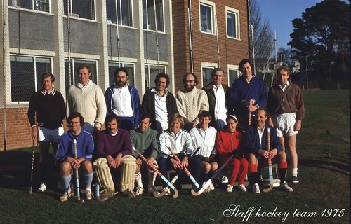 398#Staff hockey V. students 1975.  1.  IP.  jpg