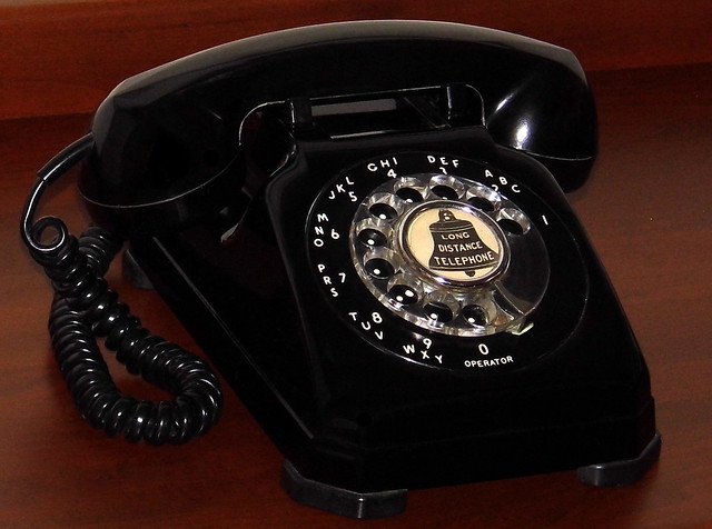 Vintage Stromberg-Carlson Rotary Dial Desk Telephone, Model 1543K, Made In USA, Circa 1950s