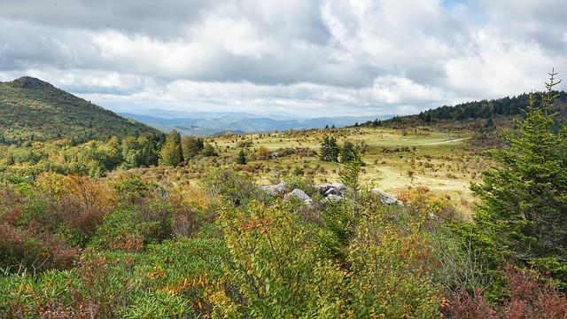 Scenic landscape at Grayson Highlands State Park, Va