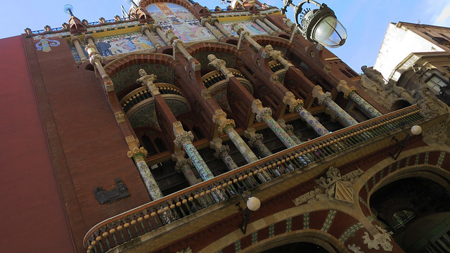 The Palau de la Música Catalana Barcelona Catalonia Spain