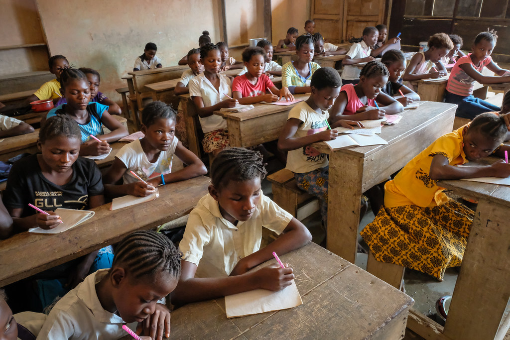 School in Yangambi village, DRC.