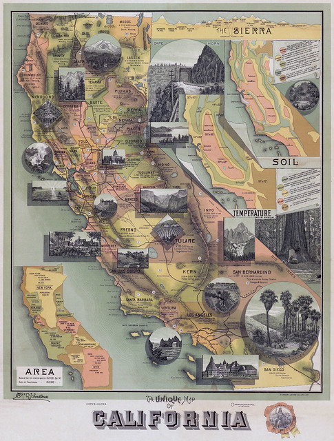 Unique Map of California