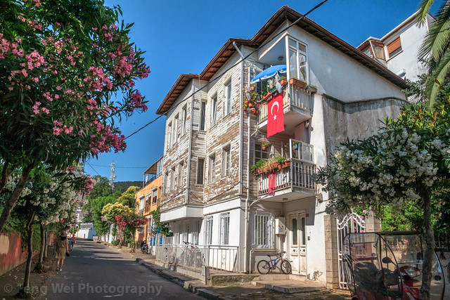 Local Street In Büyükada, Princes' Islands, Adalar District, Istanbul, Turkey