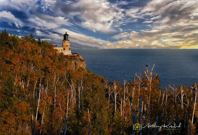 Superior Lighthouse Fall Vista 1