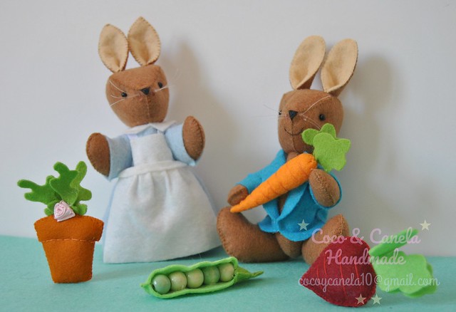 Peter Rabbit and Mrs. Rabbit