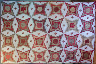 Currently a provisional photo until I can get a better one. Pattern is Sam Hunter's foundation-pieced Star Stuff, available for purchase at huntersdesignstudio.com/product/star-stuff/