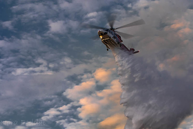 La Tuna Canyon fire - LAFD Agusta Westland AW139