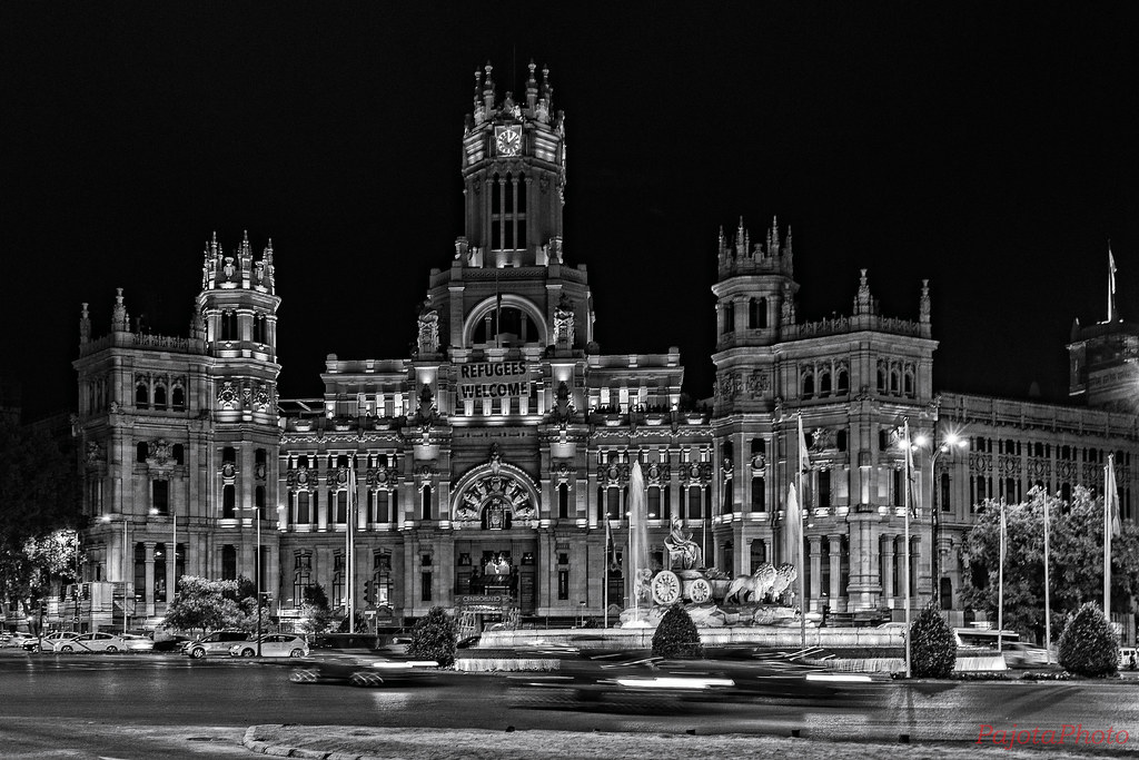 Ayuntamiento de Madrid. Madrid, Spain (Black & White version)