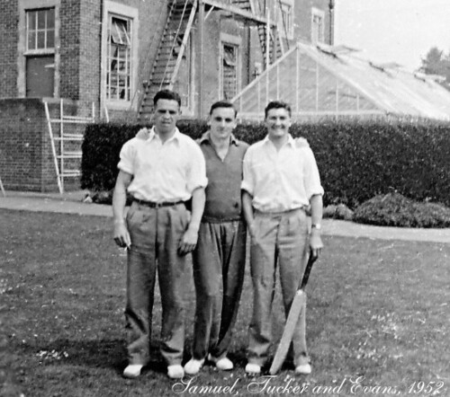 383#Bill Samuel, Nigel and Gwyn Evans 1952.  IP.  jpg