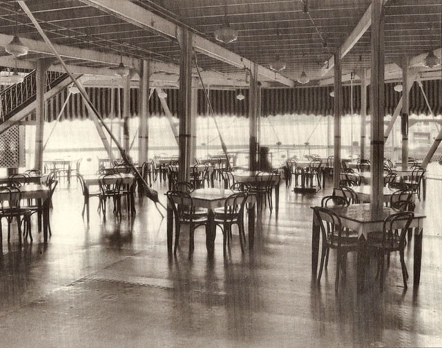 Dining Area on Main deck aft - Island Queen 1945
