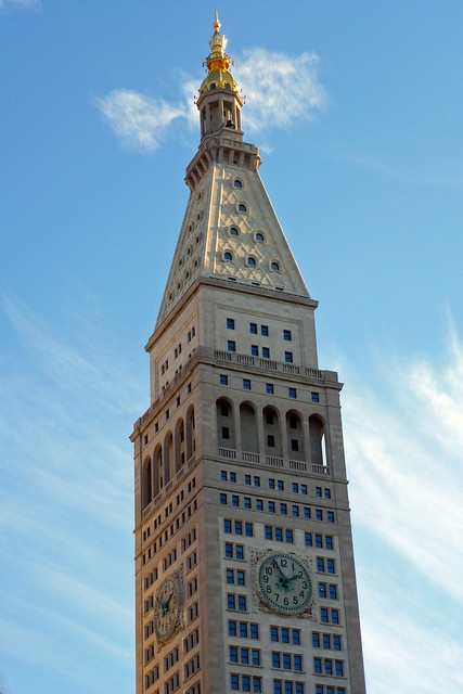 Metropolitan Life Tower at Madison Square Park at Flatiron District of Manhattan in New York City, NY