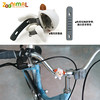 200-033-008 ZOONIMAL STORY動物自行車燈(含CR2032電池2)LED白光三段式管徑22~34mm綿羊