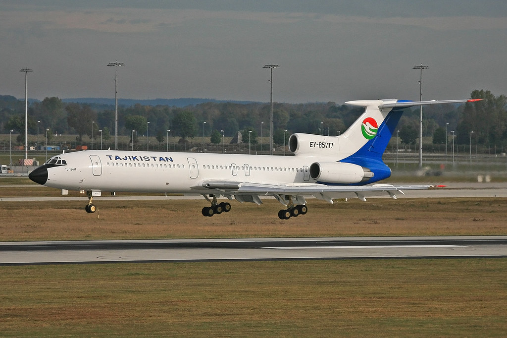 EY-85717, Tupolev Tu-154M Tajikistan Air @ München MUC EDDM