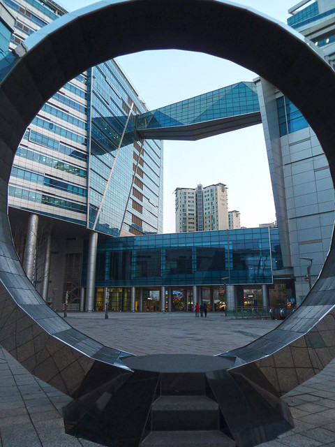 Portal Sculpture at Seoul's Digital Media City