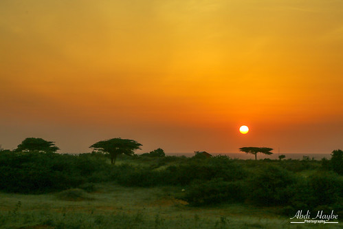 Sunset by Abdishukri.Haybe, Sunset somewhere in Somaliasunset getting seesomalia kismayo somalia