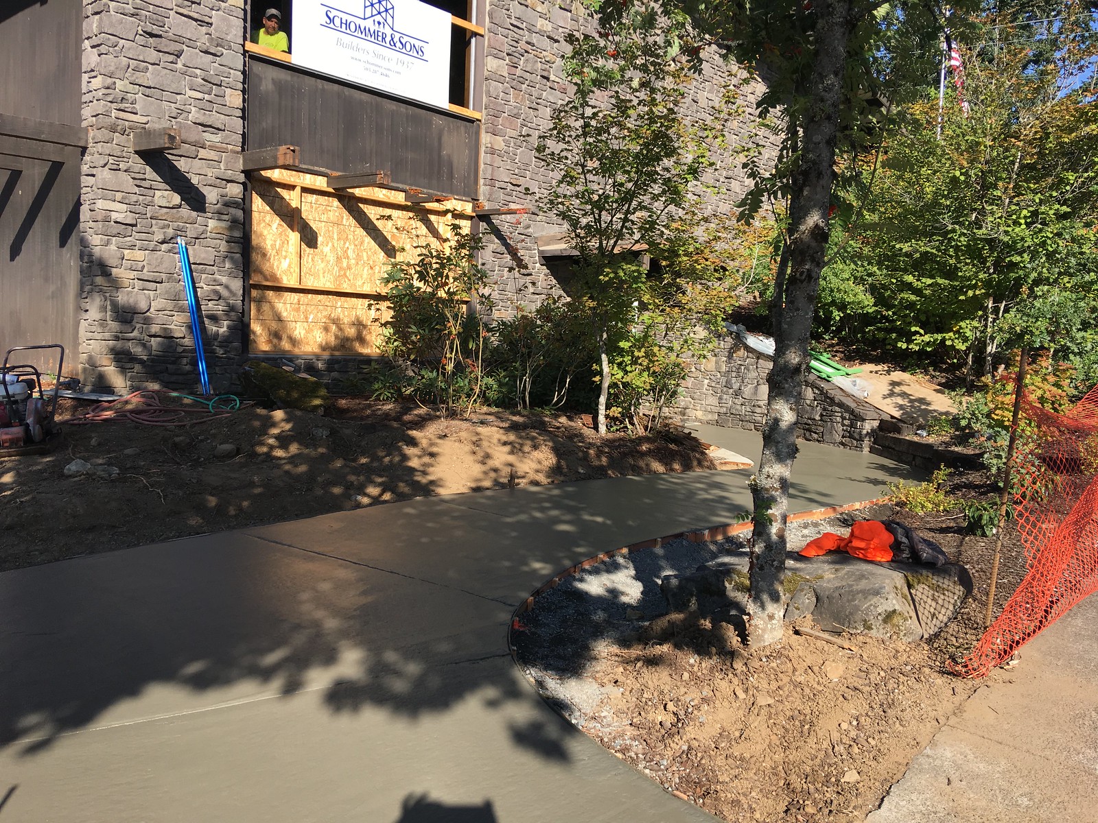 August 16, 2017--The new walkway adds accessibility to Stevenson Community Library